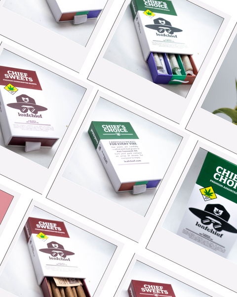 Chief Sweets (Blunt) and Chief's Choice (Joint) Packaging